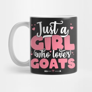 Just A Girl Who Loves Goats - Cute Goat lover gift product Mug